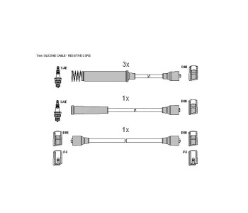 Комплект запалителни кабели STARLINE за OPEL KADETT E (T85) хечбек от 1984 до 1991