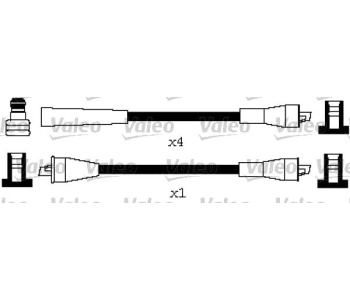 Комплект запалителни кабели VALEO за OPEL MANTA B (58_, 59_) от 1975 до 1988