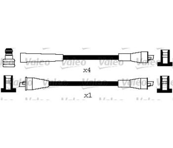 Комплект запалителни кабели VALEO за OPEL REKORD E от 1977 до 1986
