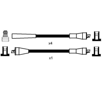 Комплект запалителни кабели NGK за OPEL REKORD E комби от 1977 до 1986