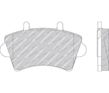 Комплект спирачни накладки FERODO PREMIER за OPEL MOVANO (F9) товарен от 1999 до 2010