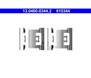 Комплект принадлежности дискови накладки ATE за OPEL MOVANO (F9) товарен от 1999 до 2010