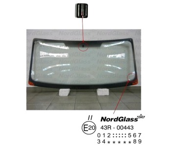 Челно стъкло NordGlass за RENAULT MASTER II (FD) товарен от 1998 до 2009