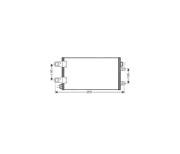 Кондензатор климатизации P.R.C за OPEL MOVANO (U9, E9) платформа от 1998 до 2010