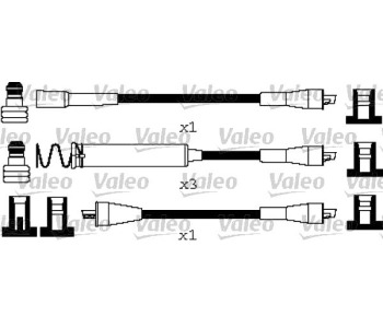 Комплект запалителни кабели VALEO за OPEL OMEGA A (V87) от 1986 до 1994