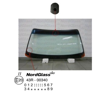 Челно стъкло NordGlass за OPEL OMEGA A (V87) от 1986 до 1994