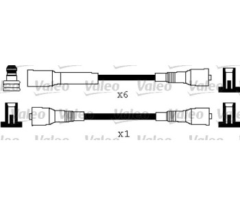 Комплект запалителни кабели VALEO за OPEL OMEGA A (V87) от 1986 до 1994