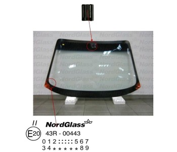Челно стъкло NordGlass за OPEL OMEGA B (V94) от 1994 до 2003