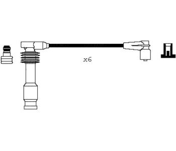Комплект запалителни кабели VALEO за OPEL OMEGA B (V94) от 1994 до 2003
