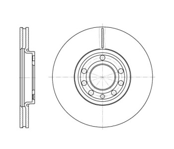 Спирачен диск вентилиран Ø285mm