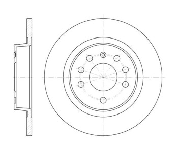 Спирачен диск плътен Ø278mm за FIAT CROMA (194) от 2005 до 2011
