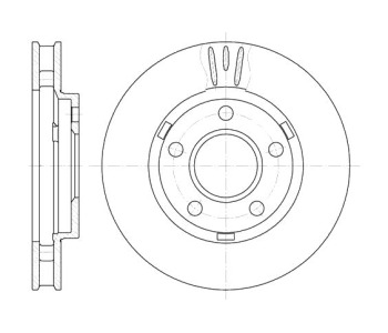Спирачен диск вентилиран Ø278mm