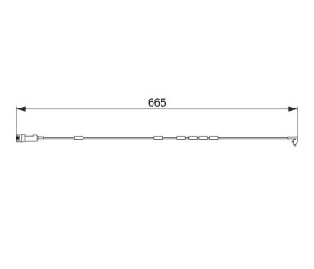 Индикатор, износване на накладките BOSCH за OPEL VECTRA A (J89) хечбек от 1988 до 1995