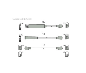 Комплект запалителни кабели STARLINE за OPEL VECTRA A (J89) седан от 1988 до 1995