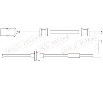 Индикатор, износване на накладките QUICK BRAKE за OPEL VECTRA B (J96) седан от 1995 до 2002