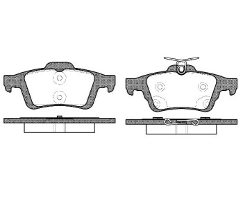 Комплект спирачни накладки ROADHOUSE за RENAULT LAGUNA III (DT0/1) купе от 2008 до 2015