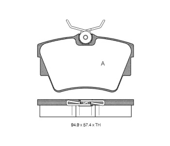 Комплект спирачни накладки STARLINE за OPEL VIVARO B (X82) товарен от 2014