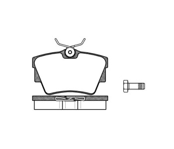 Комплект спирачни накладки ROADHOUSE за OPEL VIVARO B (X82) товарен от 2014