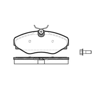 Комплект спирачни накладки ROADHOUSE за OPEL VIVARO A (F7) товарен от 2001 до 2014