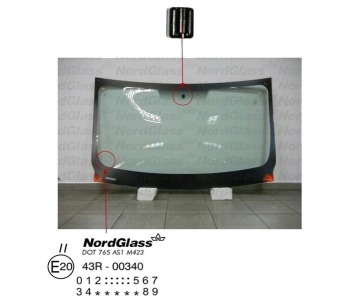 Челно стъкло NordGlass за OPEL VIVARO A (J7) пътнически от 2001 до 2014