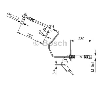 Спирачен маркуч BOSCH за OPEL ASTRA H GTC (L08) от 2005 до 2010