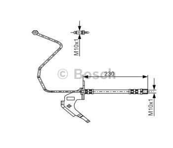 Спирачен маркуч BOSCH за OPEL ASTRA H (L48) хечбек от 2004 до 2014