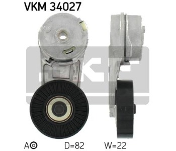 Обтящна ролка, пистов ремък SKF VKM 34027 за SAAB 9-3 (YS3F) от 2002 до 2015