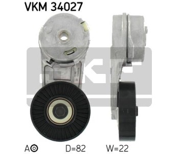 Обтящна ролка, пистов ремък SKF VKM 34027 за OPEL VECTRA C (Z02) седан от 2002 до 2009