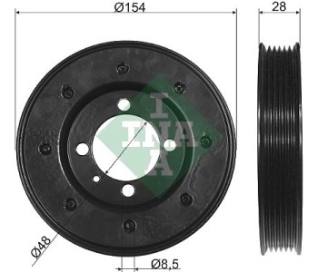 Ремъчна шайба, колянов вал INA 544 0081 10 за OPEL ASTRA G (F48_, F08_) хечбек от 1998 до 2009
