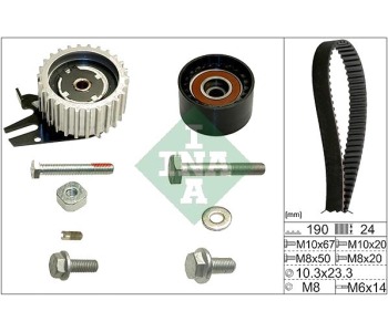 Комплект ангренажен ремък INA 530 0624 10 за FIAT PUNTO GRANDE (199) от 2005 до 2012