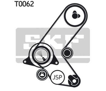 Комплект ангренажен ремък SKF VKMA 05208 за OPEL CORSA A TR (S83) седан от 1982 до 1993