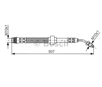 Спирачен маркуч BOSCH за NISSAN INTERSTAR (X70) платформа от 2003