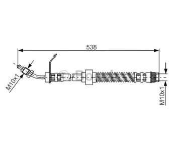 Спирачен маркуч BOSCH за RENAULT MASTER II (FD) товарен от 1998 до 2009