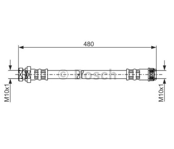 Спирачен маркуч BOSCH за OPEL MOVANO (F9) товарен от 1999 до 2010