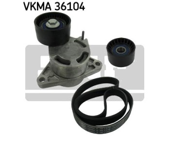 Комплект пистов ремък SKF VKMA 36104 за OPEL MOVANO (F9) товарен от 1999 до 2010