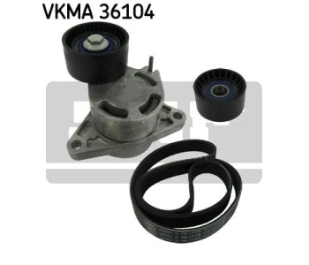 Комплект пистов ремък SKF VKMA 36104 за OPEL VIVARO A (F7) товарен от 2001 до 2014