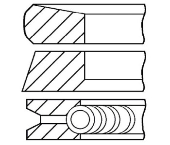 Комплект сегменти (+0.00mm) GOETZE за RENAULT MASTER II (FD) товарен от 1998 до 2009