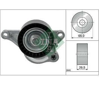 Обтягащо рамо за пистов ремък INA за RENAULT MEGANE III GRANDTOUR (KZ0/1) комби от 2008 до 2016