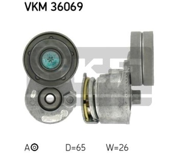 Обтящна ролка, пистов ремък SKF VKM 36069 за MITSUBISHI CARISMA (DA_) седан от 1999 до 2004