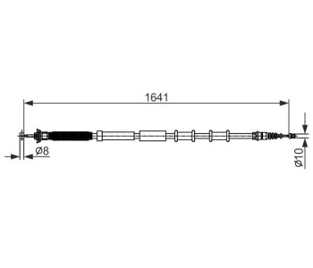 Жило ръчна спирачка BOSCH за FIAT PUNTO (199) ван от 2006