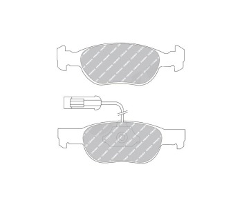 Комплект спирачни накладки FERODO THERMO QUIET за FIAT BRAVA (182) от 1995 до 2001