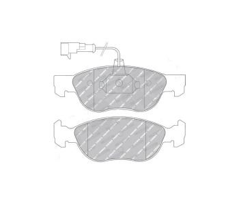 Комплект спирачни накладки FERODO за FIAT PUNTO (188) от 1999 до 2012