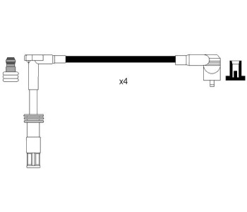 Комплект запалителни кабели NGK за ALFA ROMEO 166 (936) от 1998 до 2003