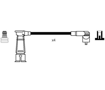 Комплект запалителни кабели NGK за ALFA ROMEO 145 (930) от 1994 до 1998