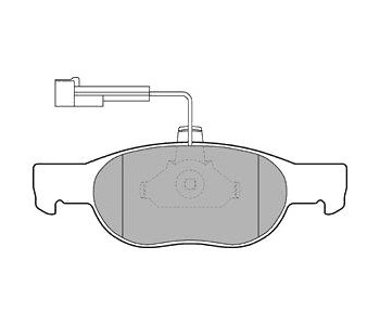 Комплект спирачни накладки DELPHI за FIAT PUNTO (176) от 1993 до 1999