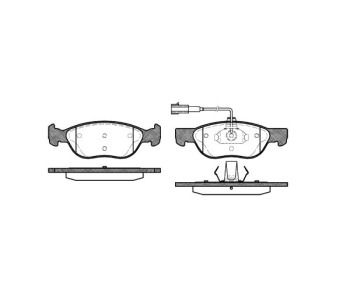 Комплект спирачни накладки ROADHOUSE за FIAT BRAVO I (182) от 1995 до 2001