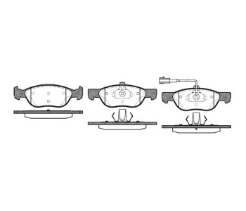 Комплект спирачни накладки ROADHOUSE за FIAT MAREA (185) комби от 1996 до 2007