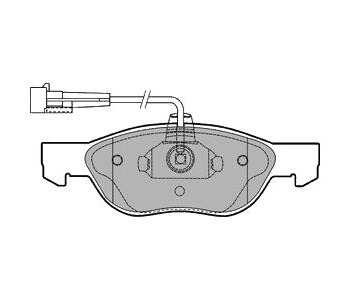 Комплект спирачни накладки DELPHI за FIAT MAREA (185) комби от 1996 до 2007