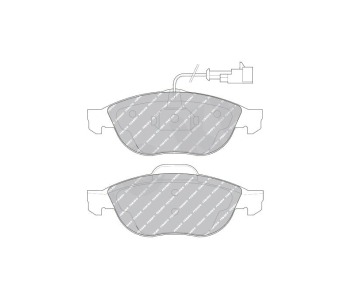 Комплект спирачни накладки FERODO THERMO QUIET за ALFA ROMEO 156 (932) от 2003 до 2005