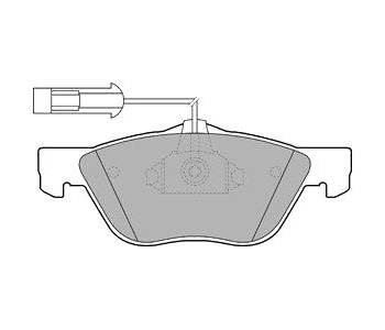 Комплект спирачни накладки DELPHI за ALFA ROMEO 156 (932) от 2003 до 2005